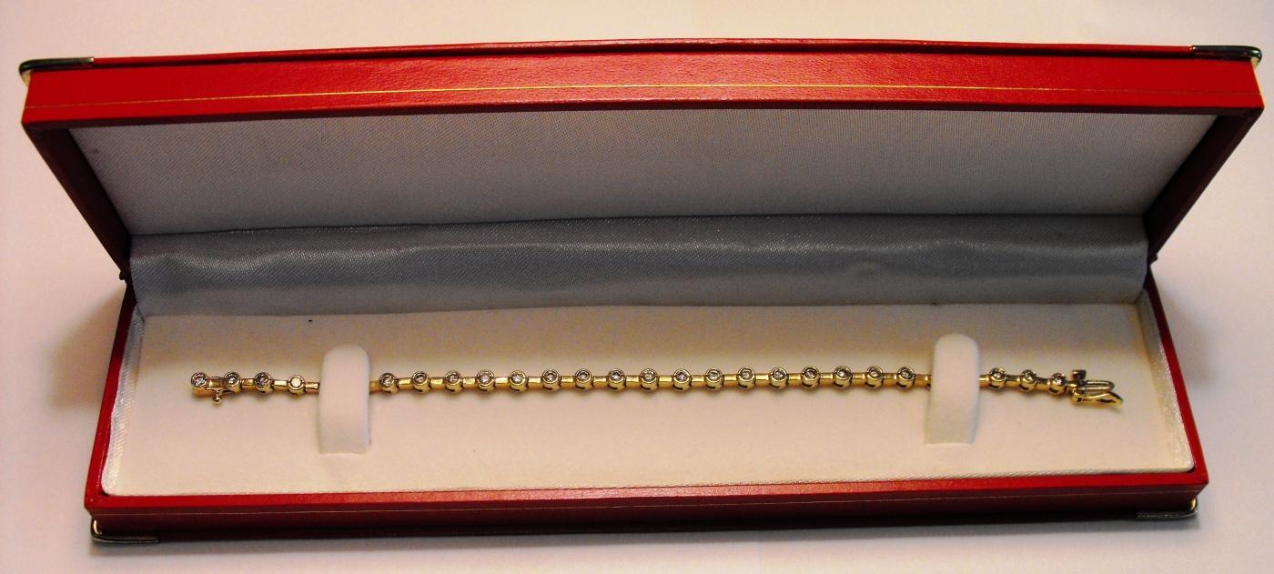 3 CT Diamond Tennis Bracelet 14kt Yellow Gold