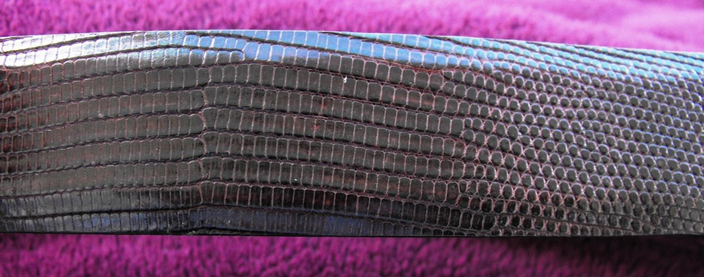 Sterling Silver RDM and belt is Saddlebags Lizzard, Size 30