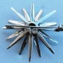 Vintage 18K Gold .50 CTTW Diamond Starburst Brooch Pin