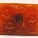 Antique Victorian Intaglio Faceted Carnelian 10k Studs