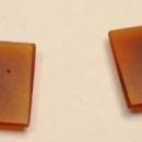 Antique Victorian Intaglio Faceted Carnelian 10k Studs