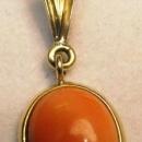 Vintage 14K Gold & Italian Pink Coral Earrings
