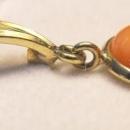 Vintage 14K Gold & Italian Pink Coral Earrings