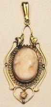 Antinque Cameo and Single Cut Diamond