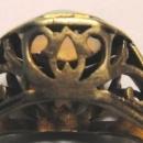 Antique 14K Rose Gold Ring with Natural Opal