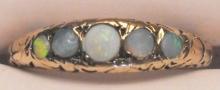 Ladies Victorian Style 10K Gold Opal Ring
