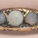 Ladies Victorian Style 10K Gold Opal Ring