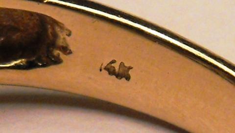 14k Yellow Gold, Diamond and Emerald Ring