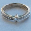 1/4cttw Diamond, 14K Gold Engagement Ring