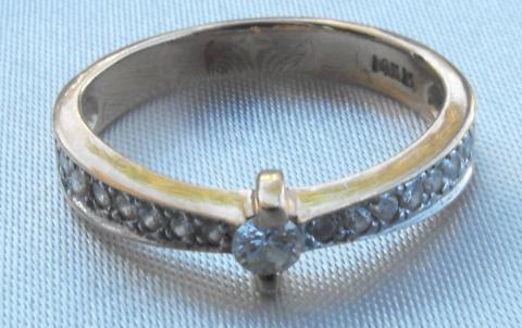 1/4cttw Diamond, 14K Gold Engagement Ring