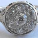 Vintage Art Deco 14K White Gold Diamond Ring