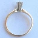 14K SOLID GOLD .2 CT SOLITAIRE ENGAGEMENT DIAMOND RING