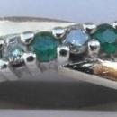 DIAMOND AND EMERALD 10K GOLD RING