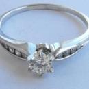 14K WHITE GOLD .75 CT DIAMOND SOLITAIRE RING