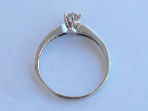 14K WHITE GOLD .75 CT DIAMOND SOLITAIRE RING