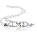 Childrens Sterling Silver Bfly CZ Birthstone Bracelet