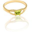 Children's 10K Gold Bfly CZ Birthstone Ring