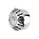 Kera™ Bead Watch Heart Pattern with Black Enamel