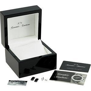 Ceramic Couture™ Rose Gold Immersion Plated Watch with CZ's