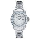 Wenger Ladies Sport White Mother-of-Pearl Dial Stainless Steel Bracelet