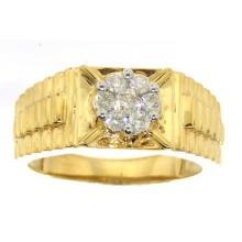 0.50CTW ROUND DIAMOND HIGH MEN'S RING