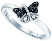 0.11CTW-DIA BUTTERFLY RING
