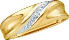 ROUND DIAMOND MEN'S METAL MOLD RING