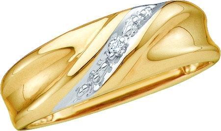 ROUND DIAMOND MEN'S METAL MOLD RING
