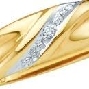 ROUND DIAMOND MEN'S METAL MOLD RING