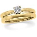 .50 CT Diamond Solstice Solitaire with Bombé Shank 14k Yellow Gold Ring
