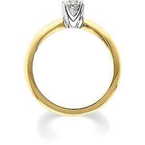 .50 CT Diamond Solstice Solitaire with Bombé Shank 14k Yellow Gold Ring