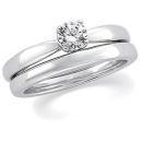 .50 CT Diamond Solstice Solitaire with Bombé Shank 14k Yellow Gold Ring