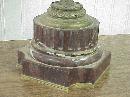 Antique cast Bronze & Marble 9 Arm Candelabra w Cherubs