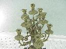 Antique cast Bronze & Marble 9 Arm Candelabra w Cherubs
