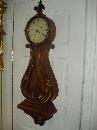 Late Federal Period Carved Mahogany Lyre Clock by David Wood, Newburyport, Massachusetts