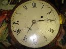 Late Federal Period Carved Mahogany Lyre Clock by David Wood, Newburyport, Massachusetts