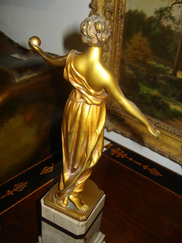 Gilt Bronze Sculpture by Hans Keck, Berlin, Circa 1915