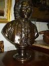 Nineteenth Century Bronze Bust, Male, Signed Cegossen Von C. Mappes, 1841
