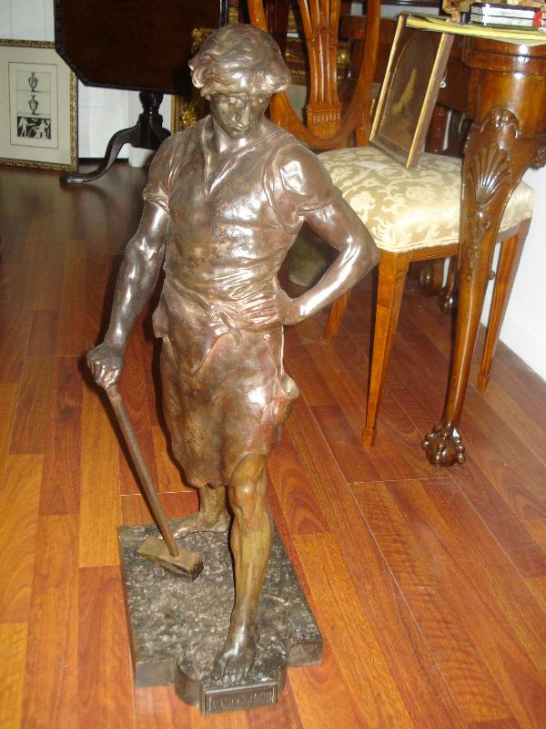 Late Nineteenth to Early Twentieth Century French Industrial Bronze By Emile Louis Picault