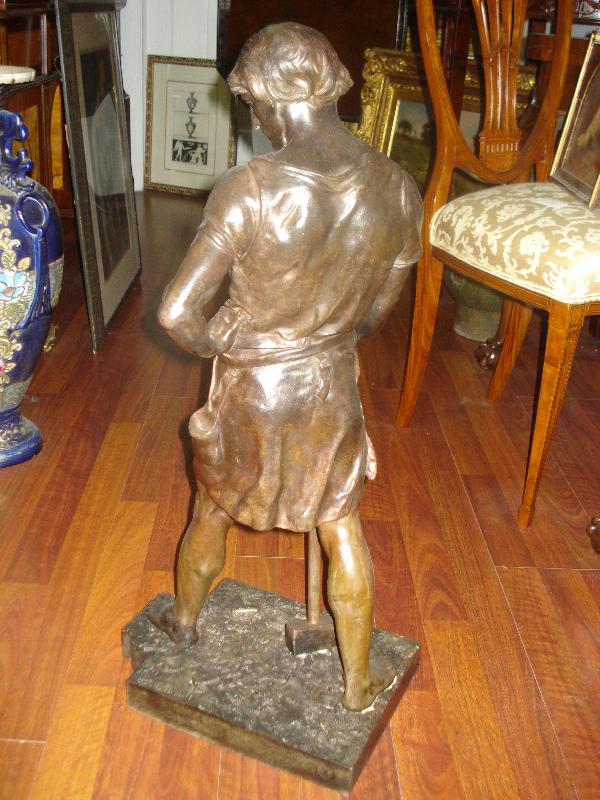 Late Nineteenth to Early Twentieth Century French Industrial Bronze By Emile Louis Picault