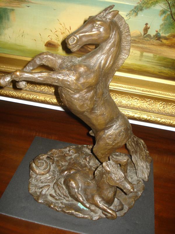 American Twentieth Century Western Bronze Sculpture