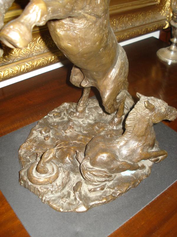 American Twentieth Century Western Bronze Sculpture