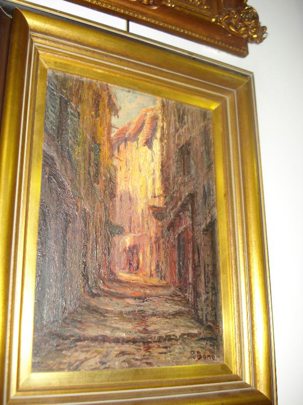Oil On Canvas, Signed P. Bone, Italian, Early Twentieth Century, Tonalist