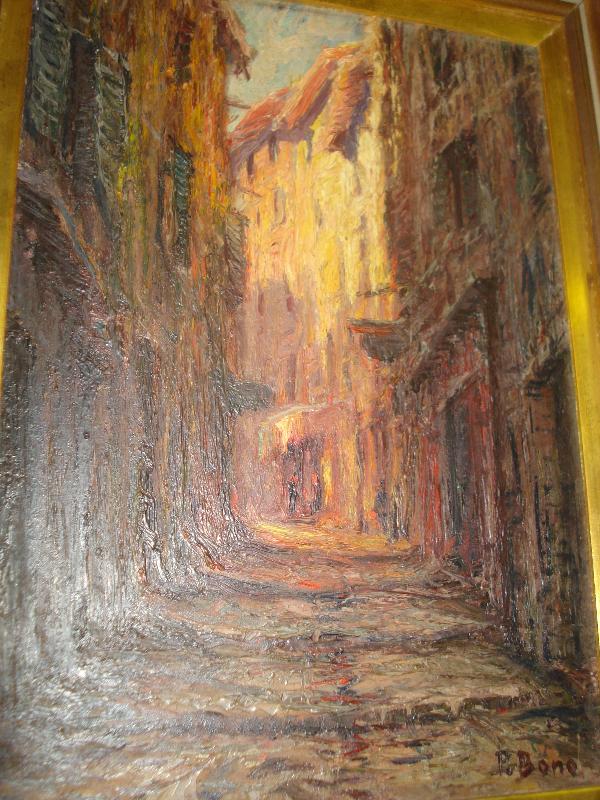 Oil On Canvas, Signed P. Bone, Italian, Early Twentieth Century, Tonalist