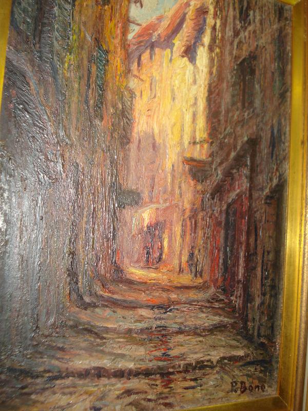 Oil On Canvas, Signed P. Bone, Italian, Early Twentieth Century, Tonalist