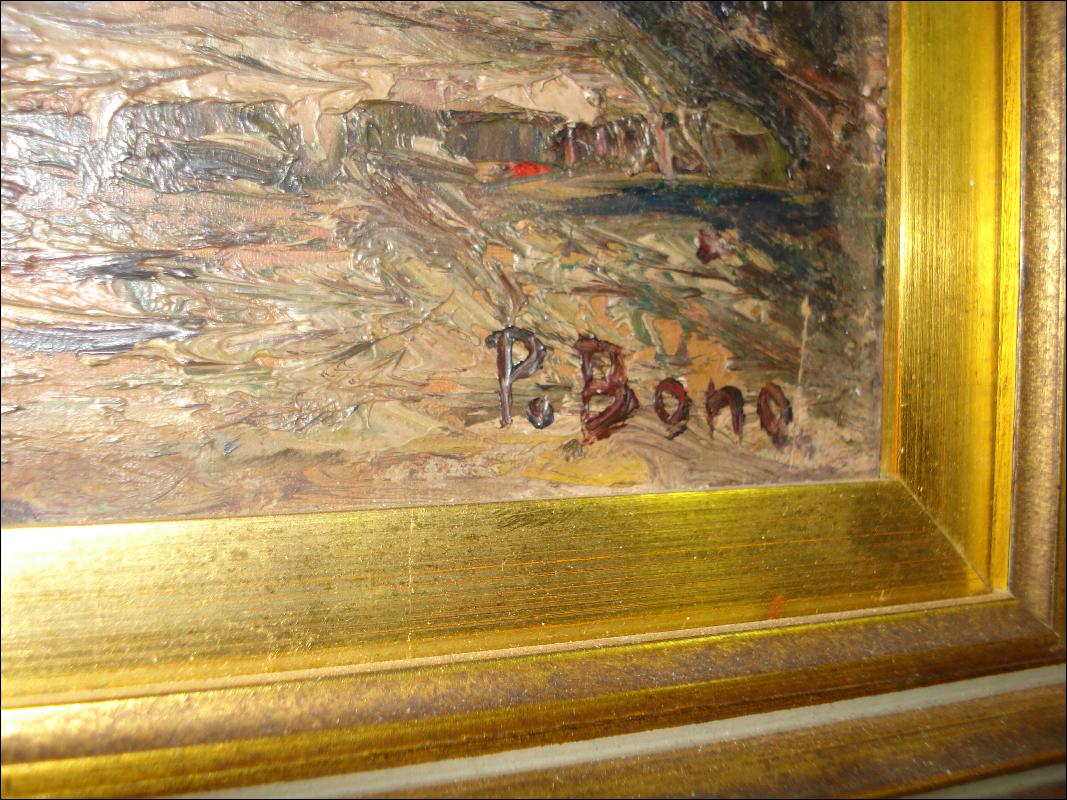 Oil On Canvas, Signed P. Bone, Italian, Early Twentieth Century, Tonalist