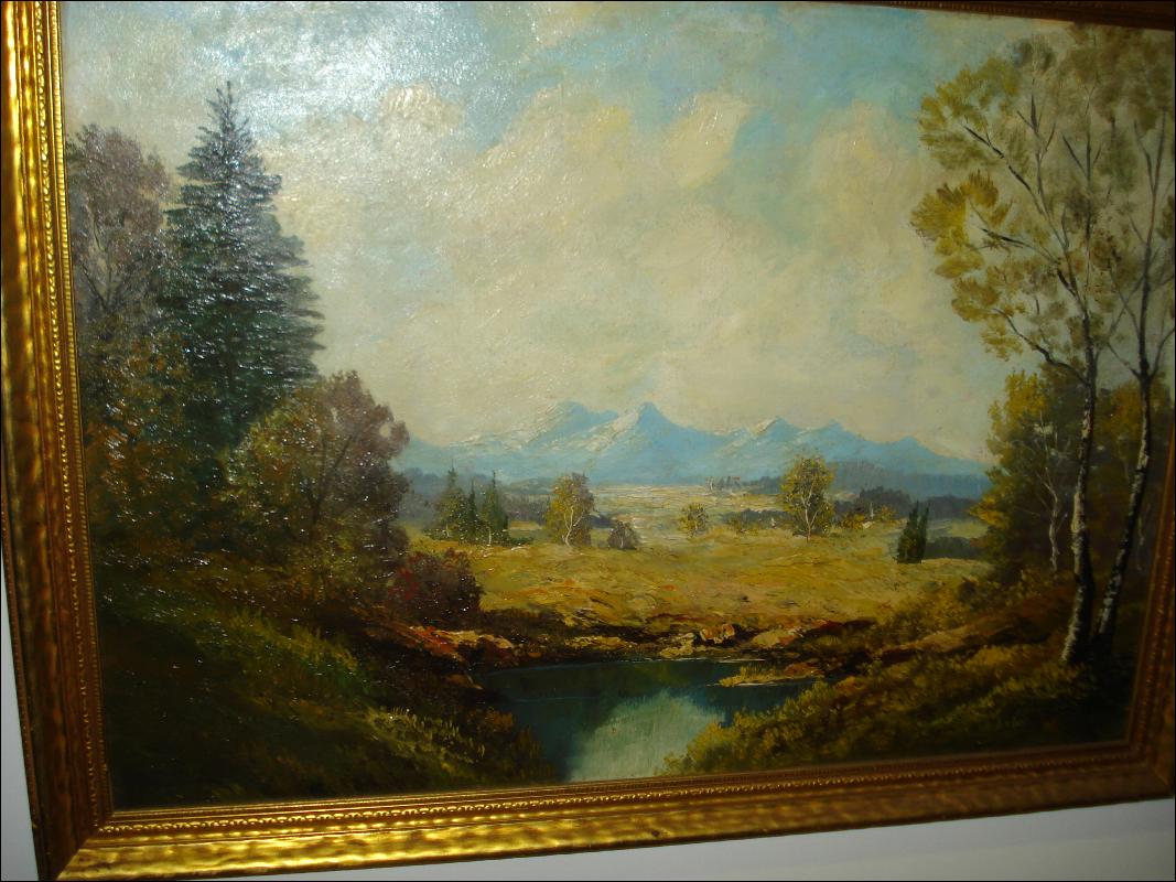 Oil On Board, Unsigned, att. Ernst Huber, Austrian,