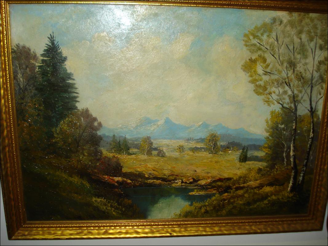 Oil On Board, Unsigned, att. Ernst Huber, Austrian,