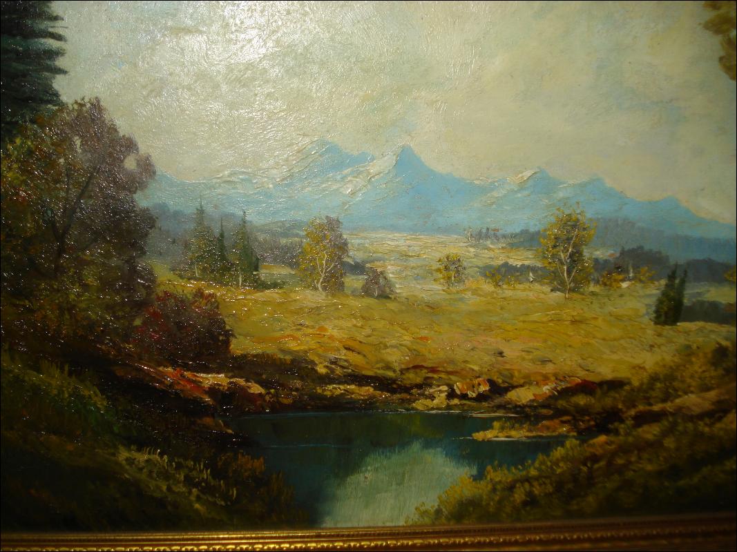 Oil On Board, Unsigned, att. Ernst Huber, Austrian,