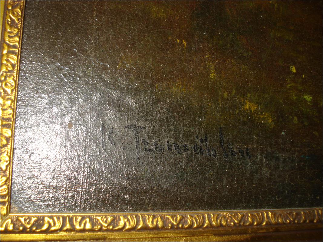 Signed Oil On Board, Nineteenth Century To First Quarter Twentieth Century,